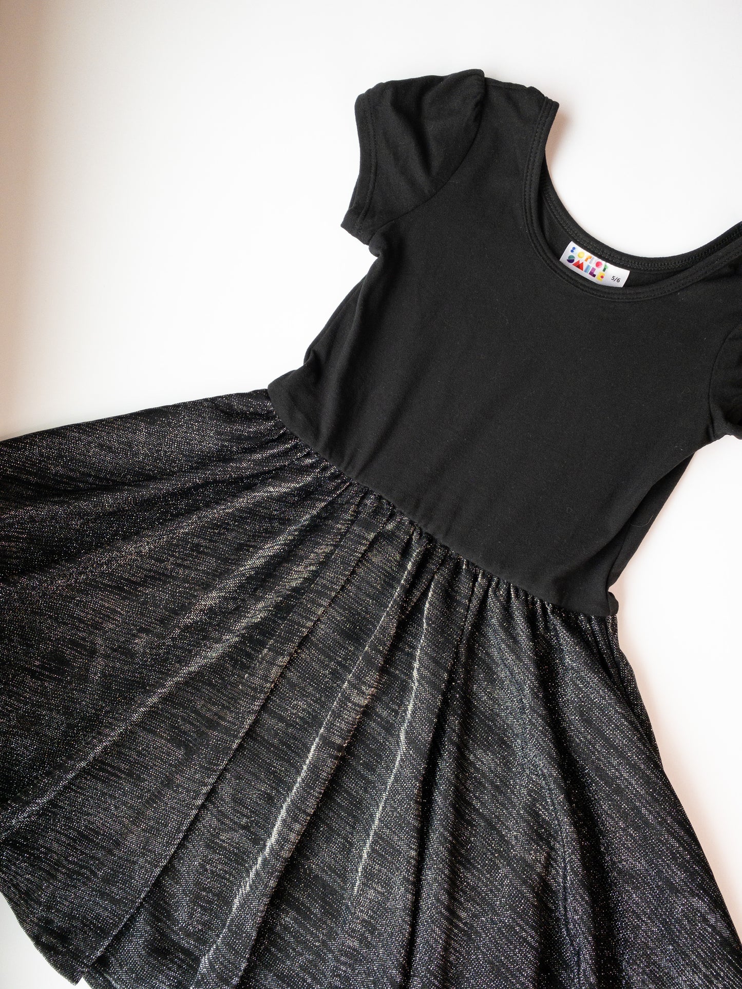 Black and dark silver holiday dress