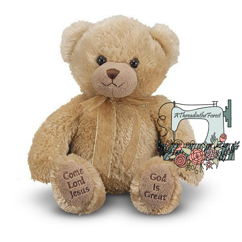 Teddy bear hot sale that says prayer