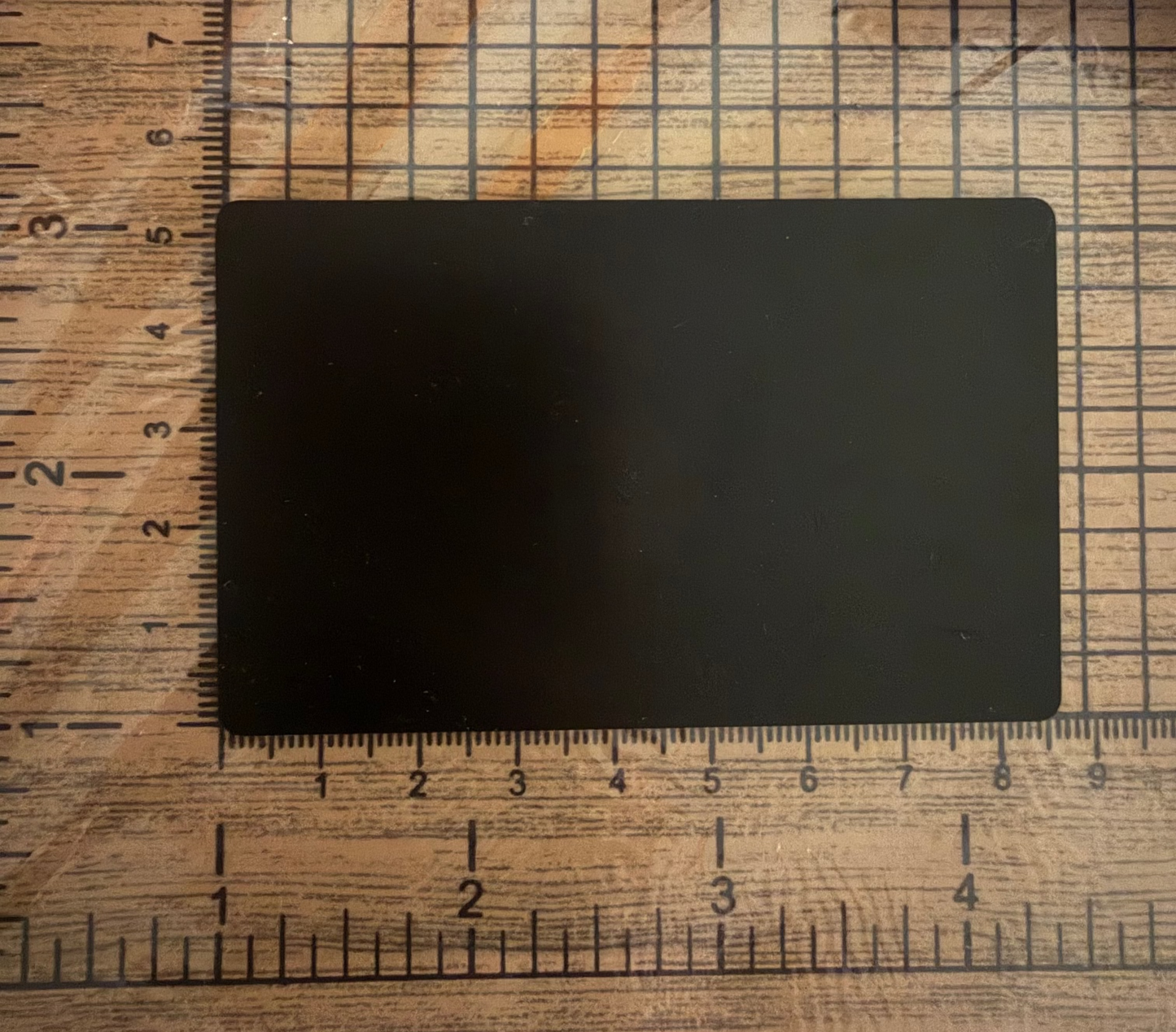 Laser Etched Business Card - Black