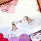Valentine Puppy with Hearts Embroidered Shirt- Valentine Shirt- Personalized Valentine Shirt
