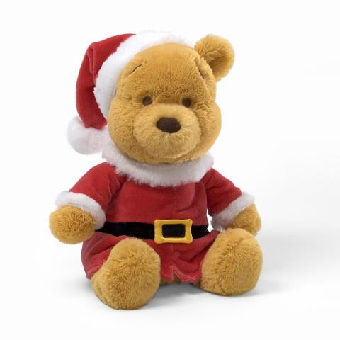 Santa Winnie the Pooh Plush Bear Gund - 12 inch bear