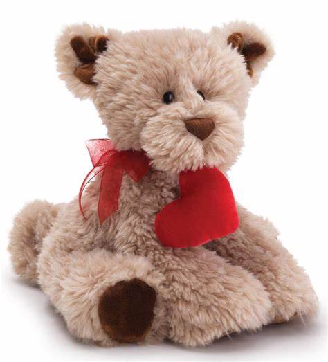 Kisses Dog - Valentine Heart - Plush Gund Dog