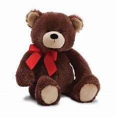 Gund TD Plush Bear with Red Bow - 16 inch bear